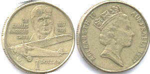 australian commemmorative coin 1 dollar 1997