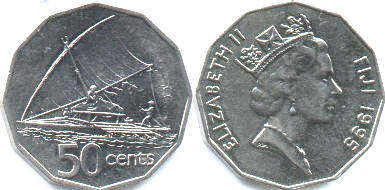coin Fiji 50 cents 1995