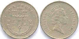 coin Gibraltar 1 pound 1996