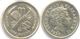coin Isle of Man 1 pound 1998