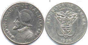 coin Panama 1/4 balboa 1996