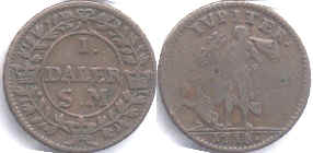 coin Sweden 1 daler SM 1718